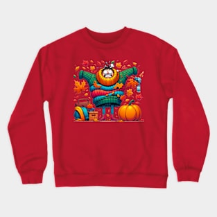 Autumn Antics: A Whirlwind of Fall Fun Crewneck Sweatshirt